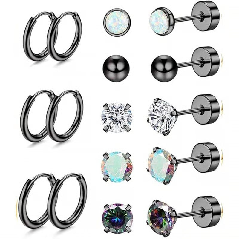 8 Pairs Hypoallergenic Earrings