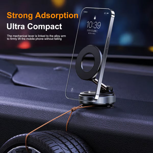 2025 Newest 360° Adjustable Vacuum Magnetic Suction Cup Phone Holder Mount