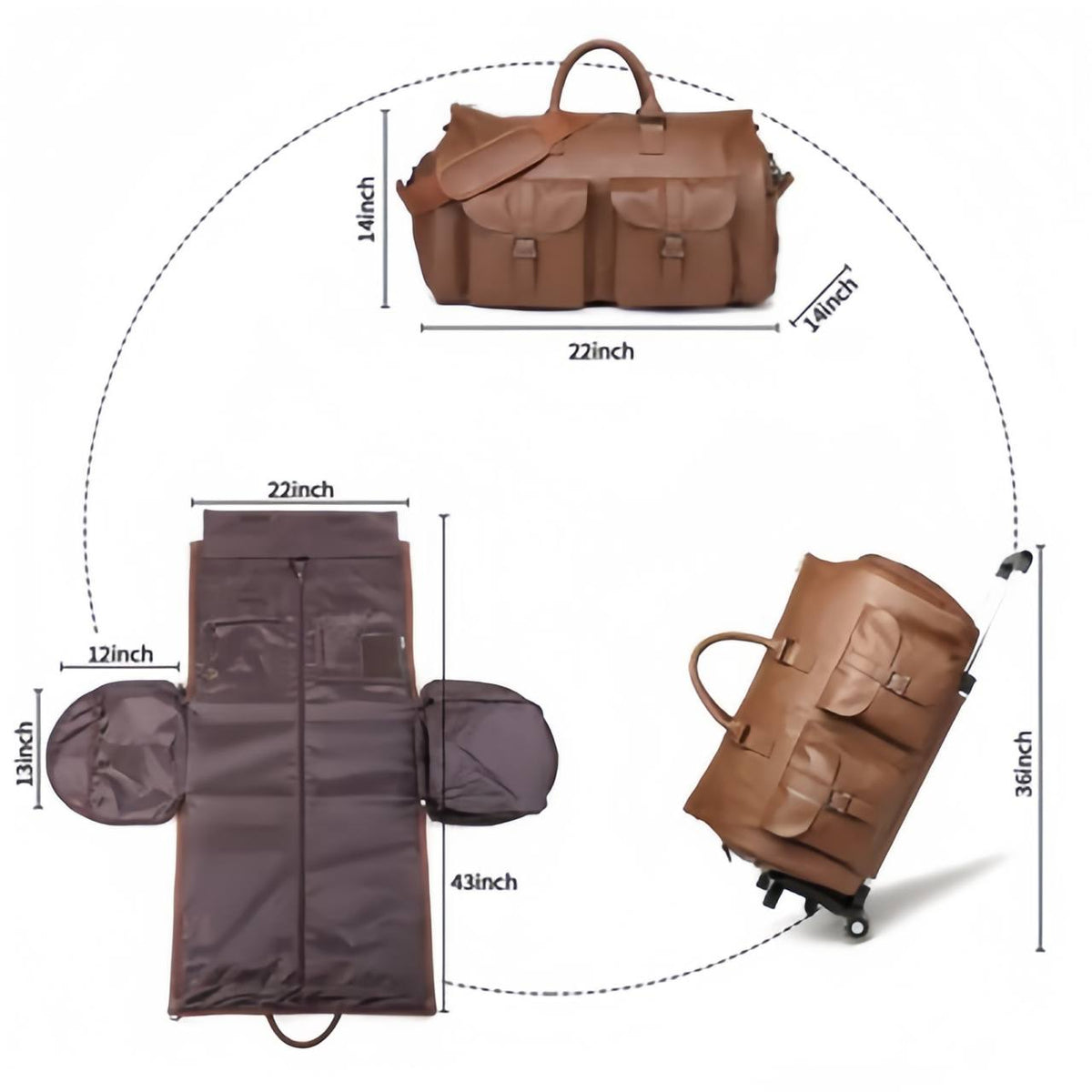 🔥LAST DAY 40% OFF🔥 THE CONVERTIBLE DUFFLE GARMENT LUGGAGE 🧳