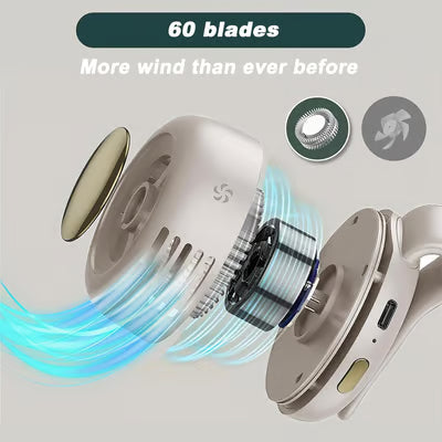 3 Speeds Portable Silent Mini Bladeless Electric Fan