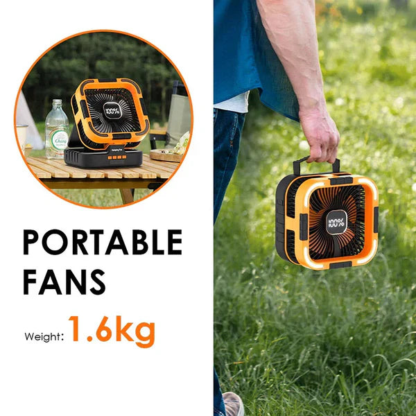 3 in 1 Solar Camping Fan