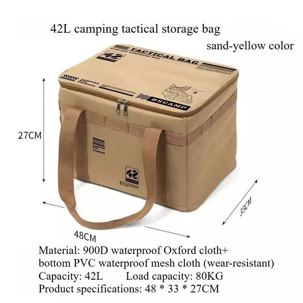 🔥Large Capacity Outdoor Folding Storage Bag Waterproof Portable Camping & Picnic Organizer