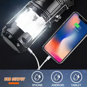 Collapsible LED Camping Lanterns Lightweight Waterproof Solar