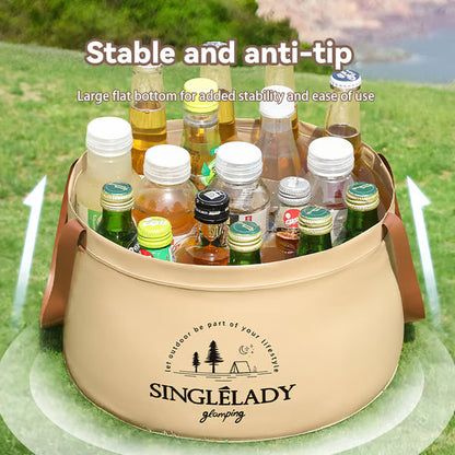 🏆Flash Sale⚡Collapsible Travel Basin – Portable Foldable Bucket for Camping, Laundry & Foot Soaks