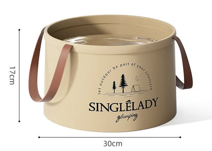 🏆Flash Sale⚡Collapsible Travel Basin – Portable Foldable Bucket for Camping, Laundry & Foot Soaks