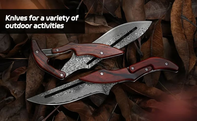 Damascus Steel Folding Knife🔪
