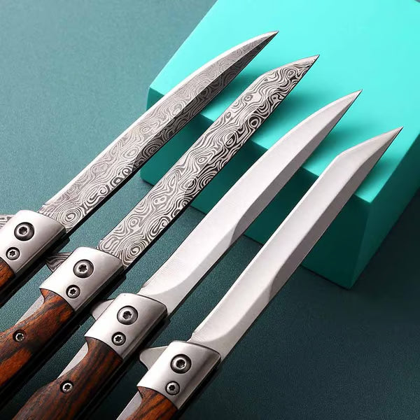 Folding Multi Tool Knife with Leather Pouch