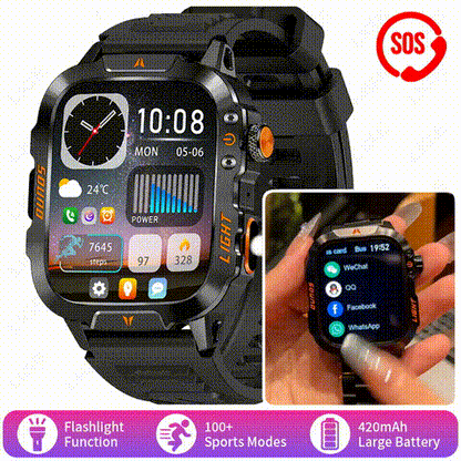 Men's Military Outdoor Sports Smart Watch for Android & IOS