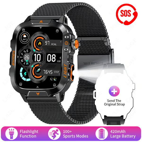 Men's Military Outdoor Sports Smart Watch for Android & IOS