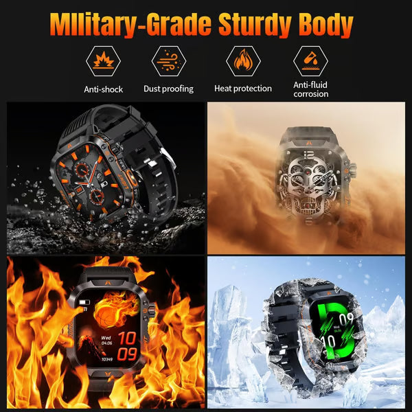 Men's Military Outdoor Sports Smart Watch for Android & IOS