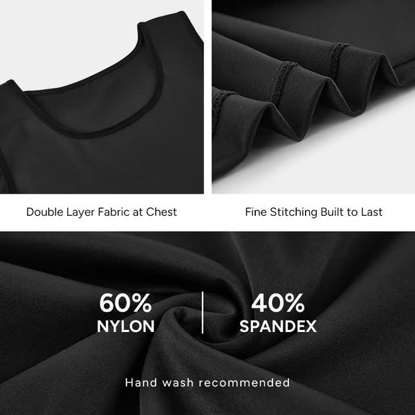 Men's Sleeveless Solid Crew Neck Shapewear Undershirt