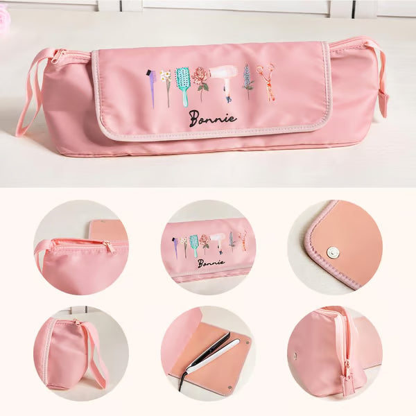 My Kit Where Tools Meet Blooms - Personalized Hair Tools Travel Bag