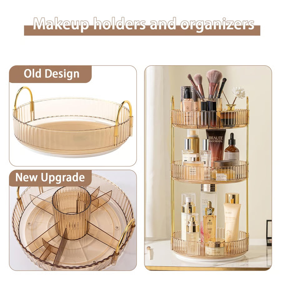 Rotating Makeup Organizer for Vanity