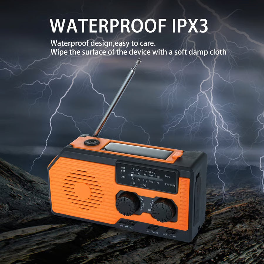 Solar-Powered Emergency Weather Radio