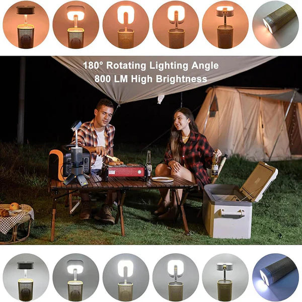 Telescopic Camping Light with Speaker