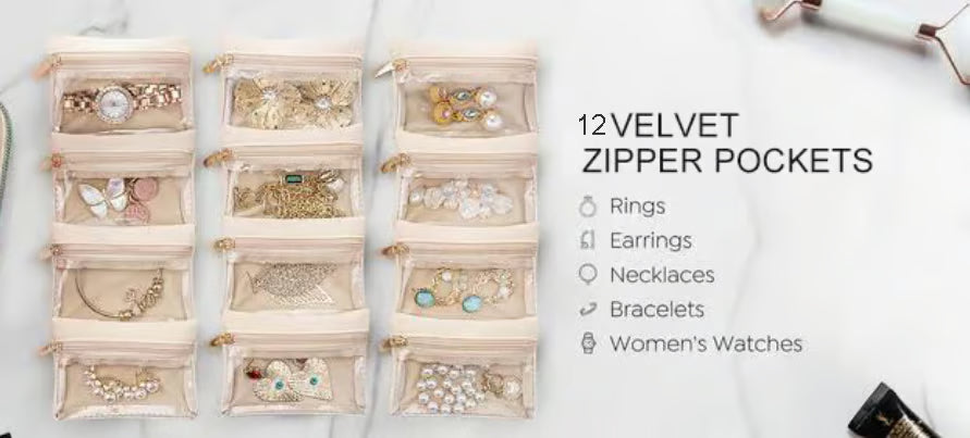 🔥Travel Jewelry Box with Small Pouches