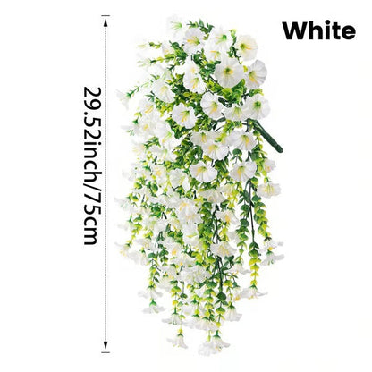 UV Resistant Hanging Artificial Morning Glory Vine