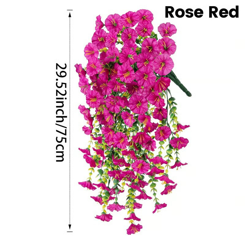 UV Resistant Hanging Artificial Morning Glory Vine