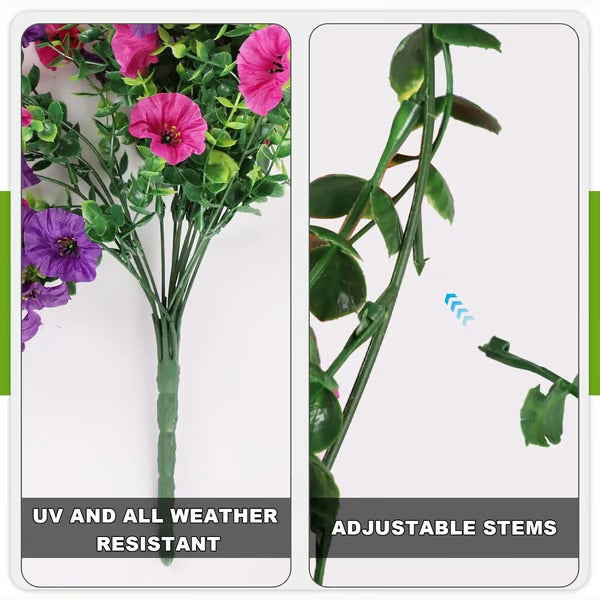UV Resistant Hanging Artificial Morning Glory Vine