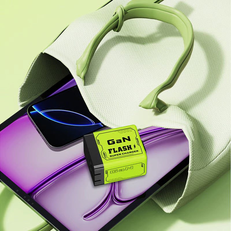 🔥W&O 2-in-1 GaN Compatible with 20W Fast Charger